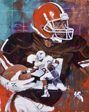 Eric Metcalf original painting featuring Eric Metcalf by Robert Hurst signed by Metcalf