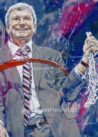 Gary Blair - Texas A & M Women's Baskeball Coach autographed limited edition fine art print