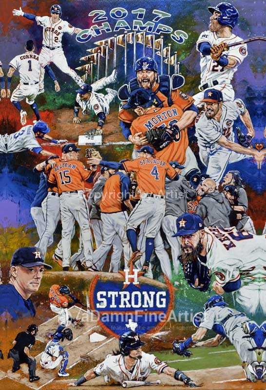 2005 Astros - N.L. Championship Celebration Fine Art Print by