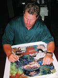 In the Clutch Roger Clemens (Yankees) autographed limited edition canvas giclee print - aDamnFineArtist.com