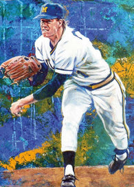 Jim Abbott - Michigan autographed limited edition print