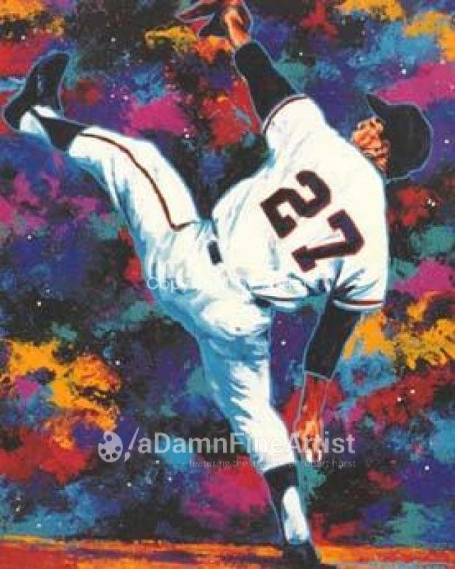 Juan Marichal autographed limited edition print signed by Marichal