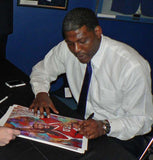 Larry Johnson autographed limited edition fine art print signed by Johnson