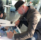 Mark Kotsay signing his CBHOF fine art print by artist Robert Hurst