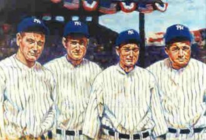 Babe Ruth Murderers Row 1921 Art Print by Transcendental Graphics