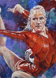 Nastia Liukin autographed limited edition fine art print signed by Liukin