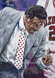 Nolan Richardson autographed limited edition fine art print signed by Richardson