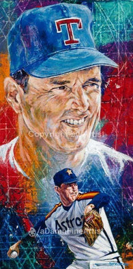 Nolan Ryan autographed limited edition print