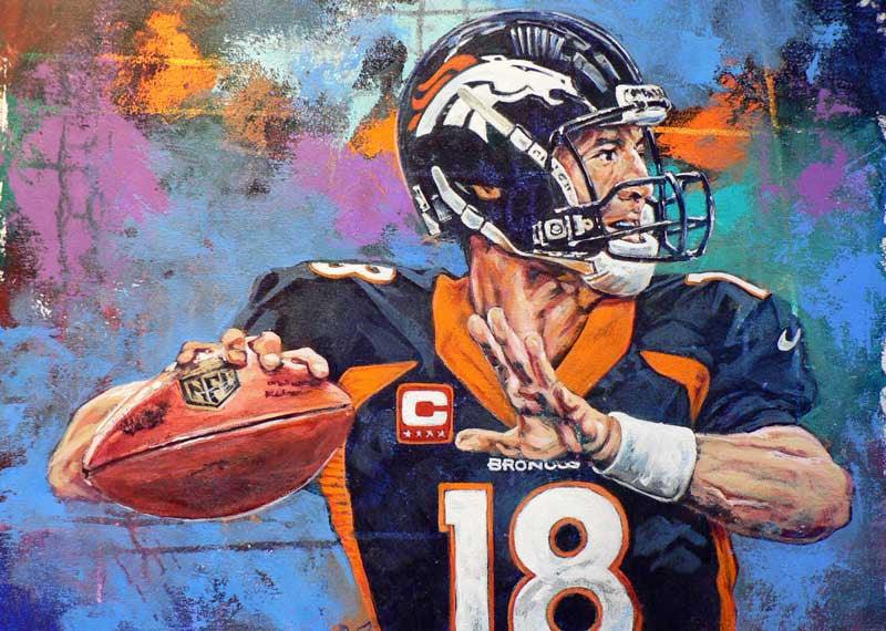 Peyton Manning - Denver Broncos fine art print –