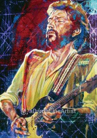 Solid Gold Clapton fine art print featuring Eric Clapton