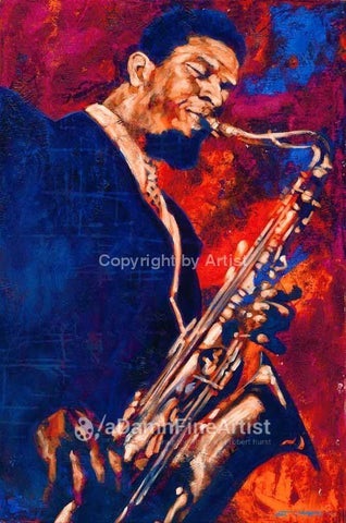 Sonny Rollins original painting by Robert Hurst