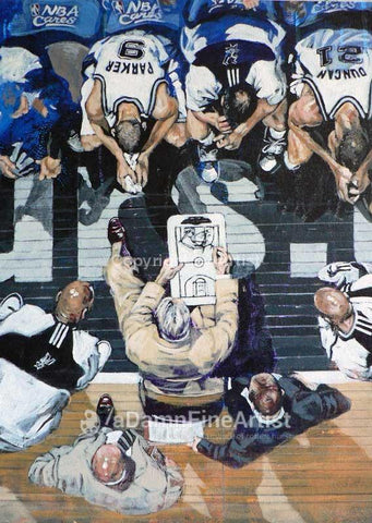 Spurs Game Plan fine art print