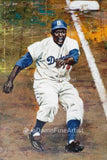 The Steal - Jackie Robinson fine art print