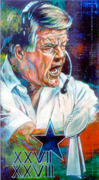 Jimmy Johnson autographed limited edition print by Robert Hurst