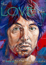 Paul McCartney - Love fine art print and limited edition canvas giclee by Robert Hurst