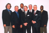 Artist Robert Hurst (left) with the Texas Sports Hall of Fame Class 2000