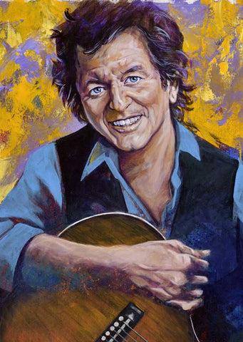 Rodney Crowell autographed limited edition fine art print signed by Crowell