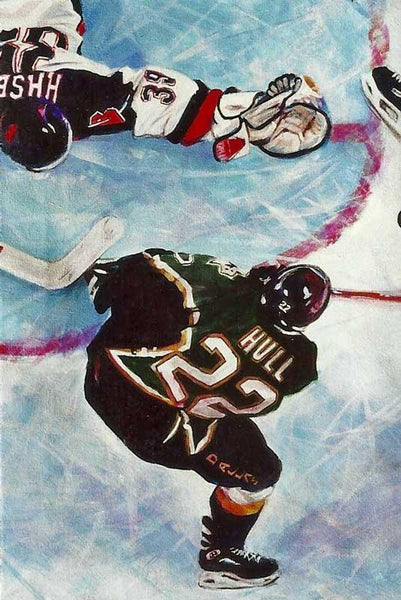 In The Crease - Dallas Star 1998-99 Stanley Cup fine art print - aDamnFineArtist.com