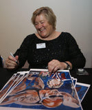 Jill Sterkel signing fine art print by Robert Hurst