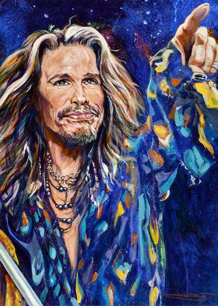 Steven Tyler fine art print and limited edition canvas giclee