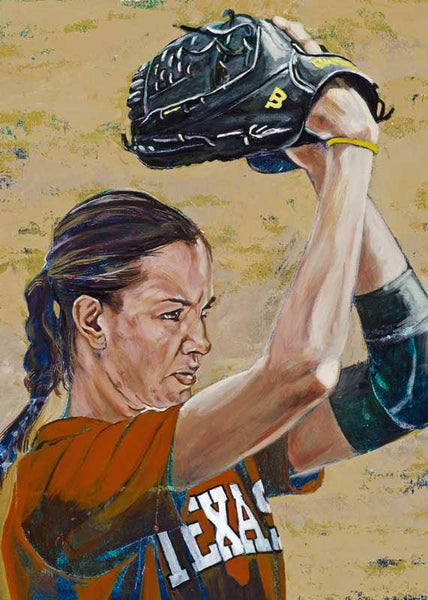 Cat Osterman autographed limited edition fine art print signed by Osterman