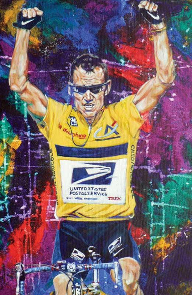 Finish Line fine art print featuring Lance Armstrong