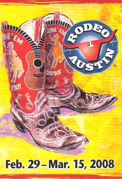 Rodeo Austin 2008 poster – aDamnFineArtist.com