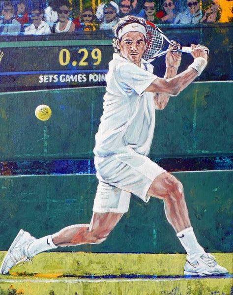 Federer - fine art print featuring tennis great Roger Federer