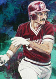 Rafael Palmeiro - Mississippi State autographed limited edition print