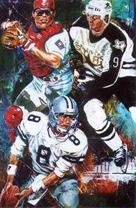 Dallas 7, 8, 9 fine art print featuring Dallas sports greats