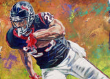 Arian Foster fine art print, autographed prints also available