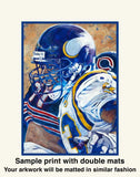 Arian Foster fine art print, autographed prints also available