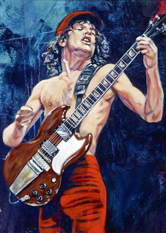 Angus Young AC/DC fine art print – aDamnFineArtist.com