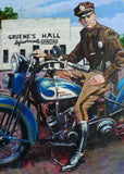 1931 Harley Flathead at Gruene Hall fine art print