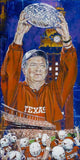 Mack Brown autographed limited edition fine art print