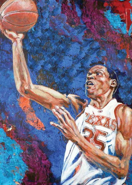(Kevin) Durant at UT autographed fine art print signed by Durant