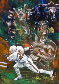 Tyler Rose of Texas fine art print featuring Earl Campbell