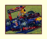 Formula One Artwork Series by Robert Hurst - Sample Double Matted Print