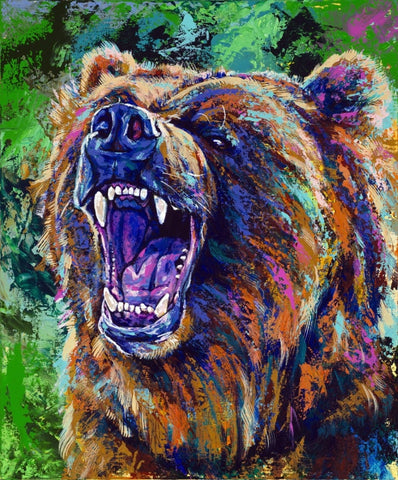 Bear Limited Edition Canvas Giclee Print Canvas