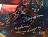 Billy Cannon LSU autographed fine art print