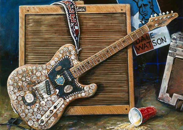 Dale Watson's Coin Guitar fine art print – aDamnFineArtist.com