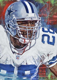 Darren Woodson autographed limited edition fine art print signed by Woodson