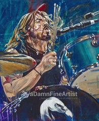 Dave Grohl original painting featuring Dave Grohl by Robert Hurst