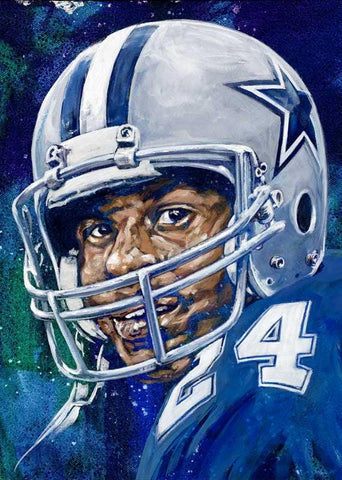 Everson Walls autographed limited edition fine art print signed by Walls