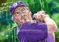 Fred Couples autographed limited edition fine art print