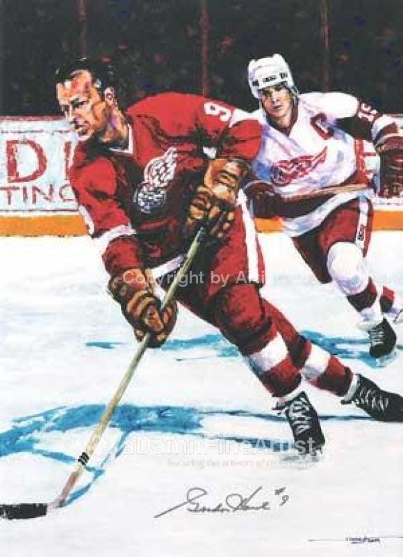 Gordie Howe fine art print – aDamnFineArtist.com