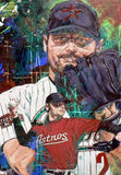 In the Clutch Roger Clemens (Astros) autographed limited edition giclee print