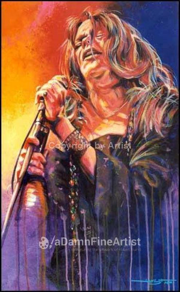 油絵原画　Janis Joplin Janis Joplin Art | Rockchromatic