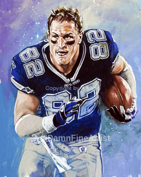 Jason Witten autographed limited edition fine art print signed by Witten