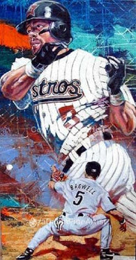 Jeff Bagwell autographed limited edition print